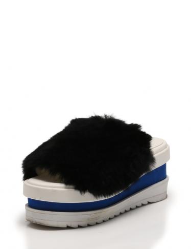 【STUDIOUS】MIHARAYASUHIRO 別注コラボ ファーサンダル STUDIOUS】MIHARAYASUHIRO 別注コラボ ファーサンダル STUDIOUS