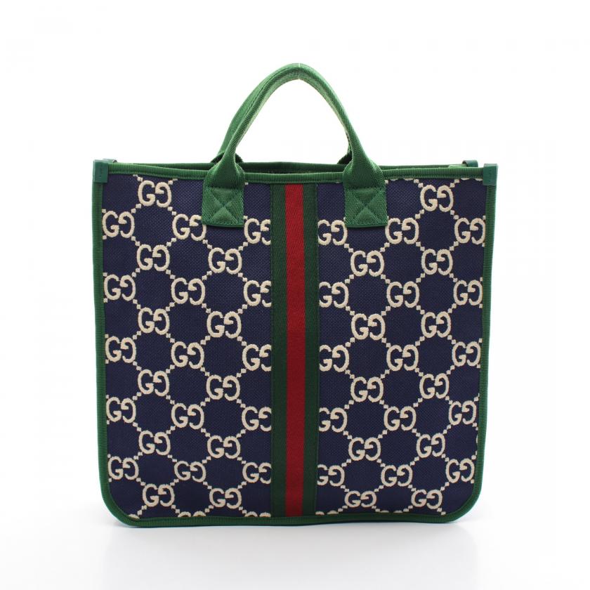 GUCCI シェリーラインGG柄 キャンバス トートバッグ グッチ シェリー