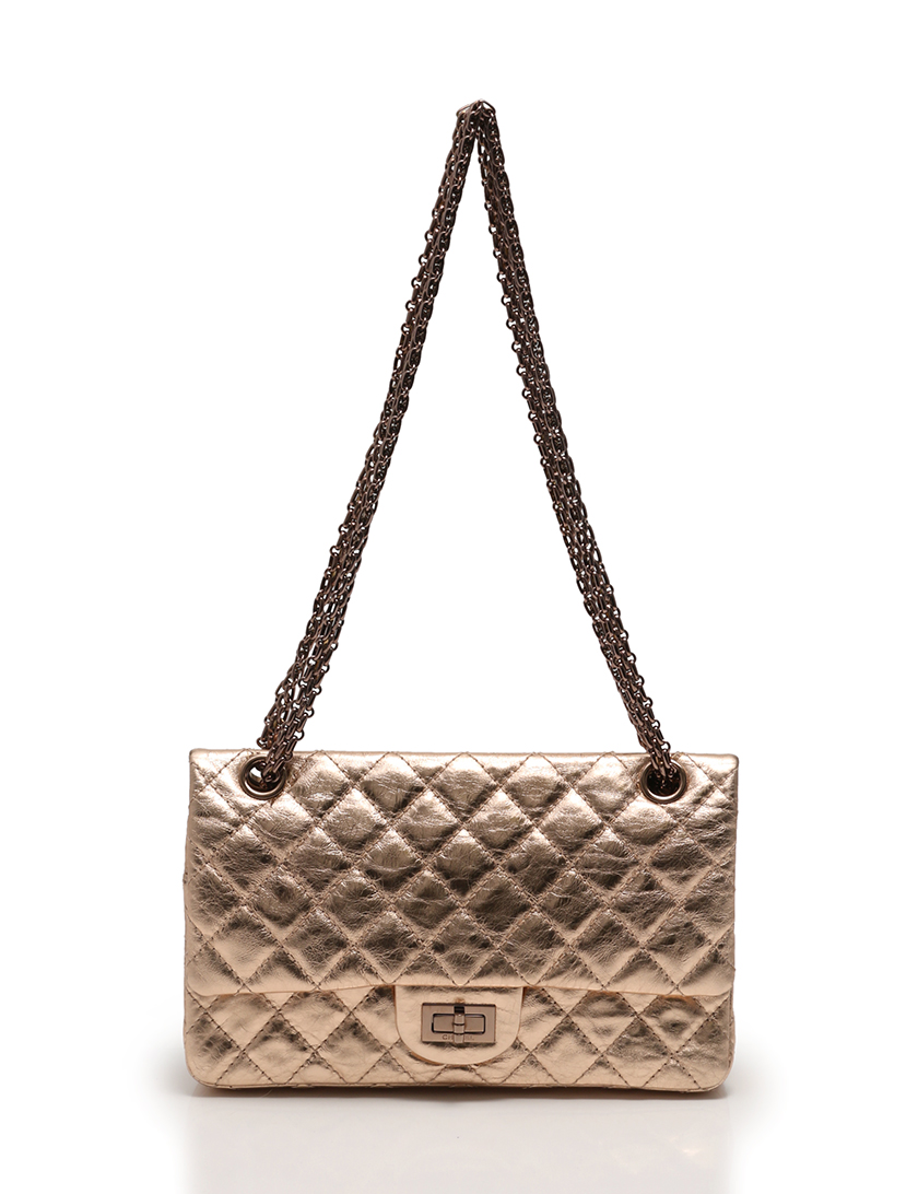 シャネル(CHANEL)2.55|マトラッセ|Wフラップ|Wチェーン オンライン公式ストア CHANEL メタリックバッグ ハンドバッグ