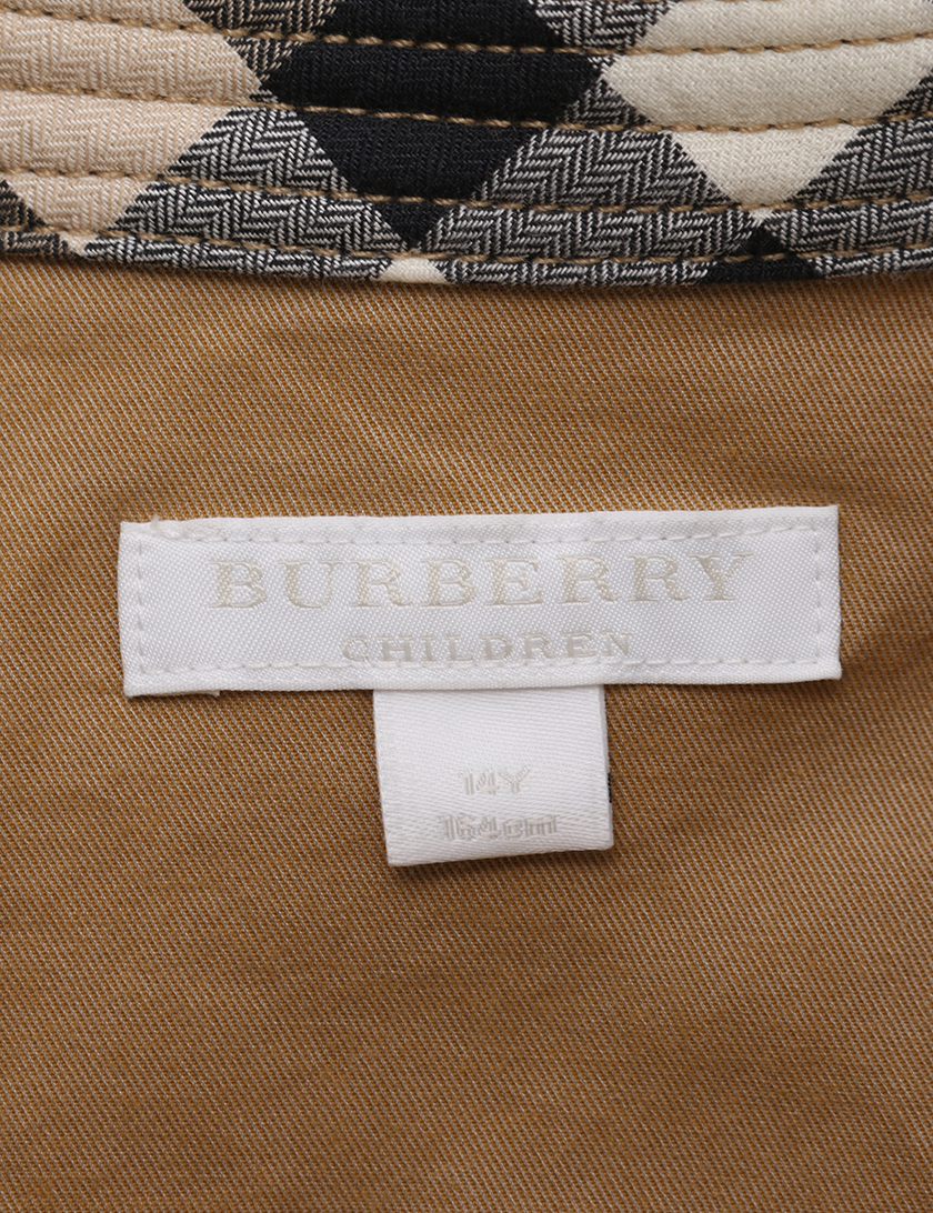 バーバリー Burberry ワンピース トレンチコートモチーフ ベージュ キッズ ハイブランド ブランド専門の中古通販サイト