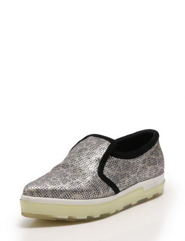 JIMMY CHOO グリッタースリッポン YURI】ジミーチュウ グリッターラメ