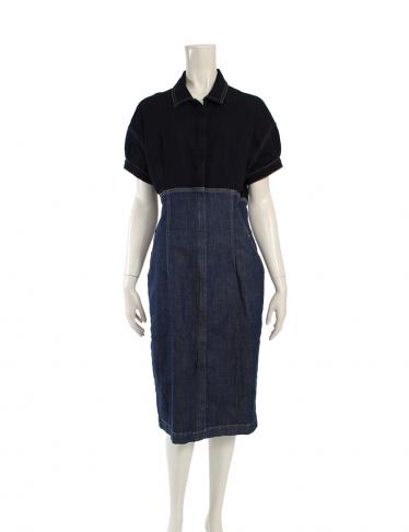 ディーゼル Diesel Phanty Joggjeans ワンピース デニム ネイビー 青 ハイブランド ブランド専門の中古通販サイト 1433