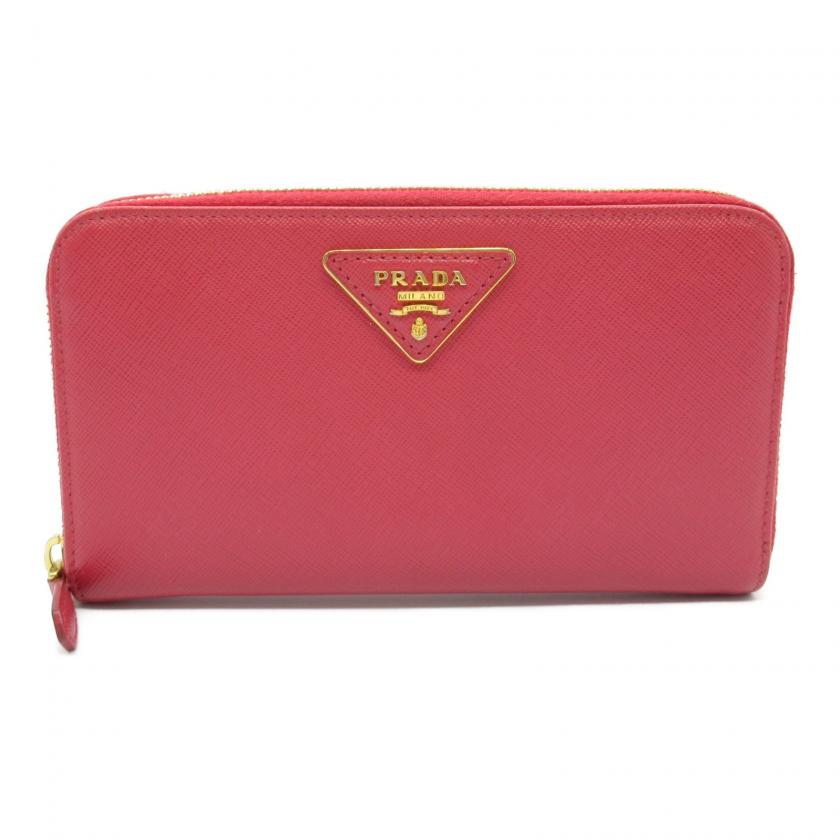 PRADA・財布・小物・ラウンド長財布 ラウンドファスナー長財布 サフィアーノレザー ピンク