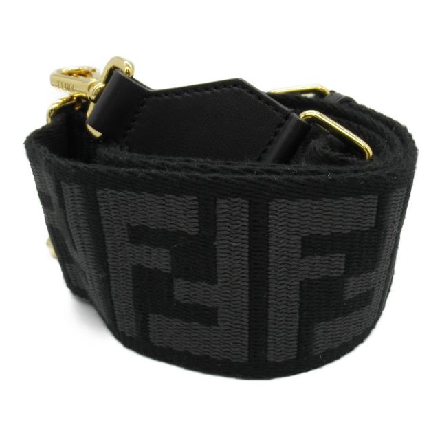FENDI・財布・小物・ショルダーストラップ ショルダーストラップ キャンバス GP（ゴールドメッキ） ブラック