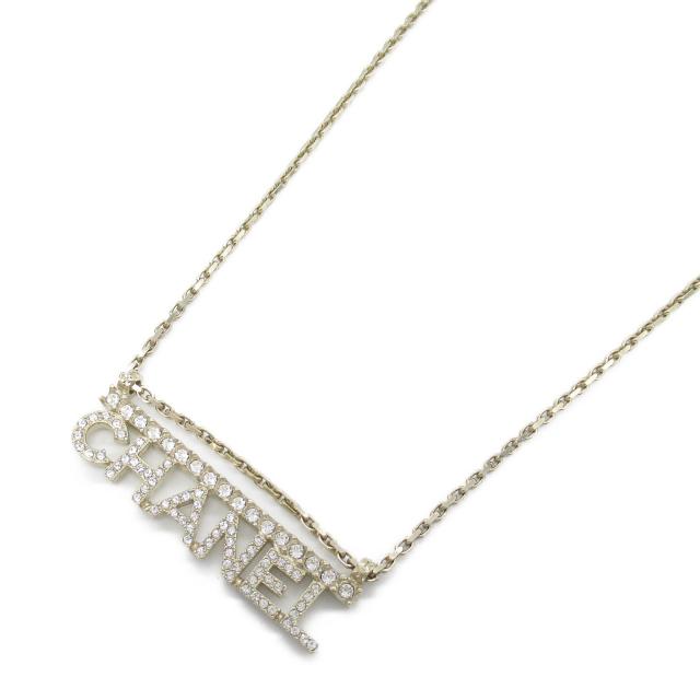 CHANEL・アクセサリー・CHANELロゴ ネックレス ネックレス GP（ゴールドメッキ） ストーン ゴールド シャンパンゴールド