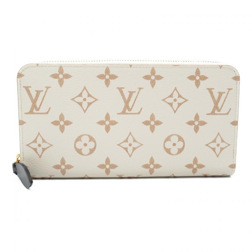 LOUIS VUITTON・財布・小物・ジッピー・ウォレット ラウンド長財布 ラウンドファスナー長財布 PVCコーティングキャンバス モノグラム・デュンヌ ホワイト ベージュ クレーム