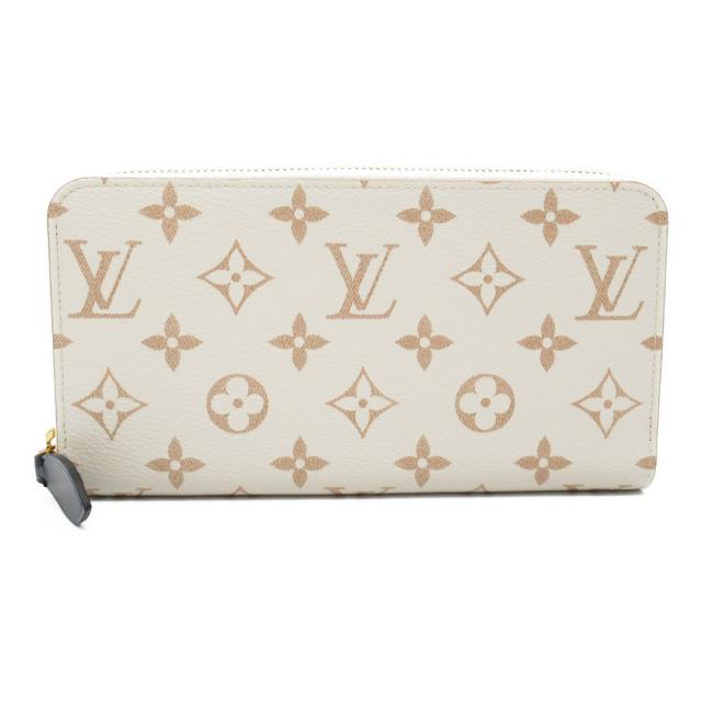 LOUIS VUITTON・財布・小物・ジッピー・ウォレット ラウンド長財布 ラウンドファスナー長財布 PVCコーティングキャンバス モノグラム・デュンヌ ホワイト ベージュ クレーム