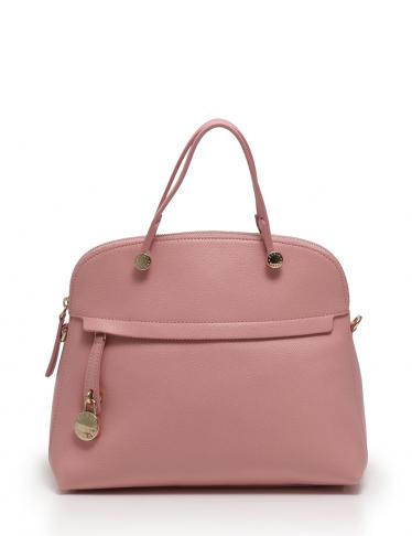 【美品】フルラ　パイパー　2way ショルダーバッグ　ハンド　レザー　斜め掛け フルラ パイパー 2WAYショルダーバッグ ピンクレザー 斜め掛け 肩掛け