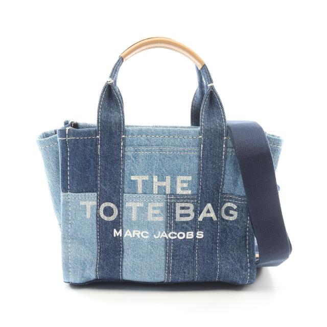 MARC JACOBS・バッグ・THE DENIM TOTE BAG SMALL ハンドバッグ デニム レザー ブルー 2WAY