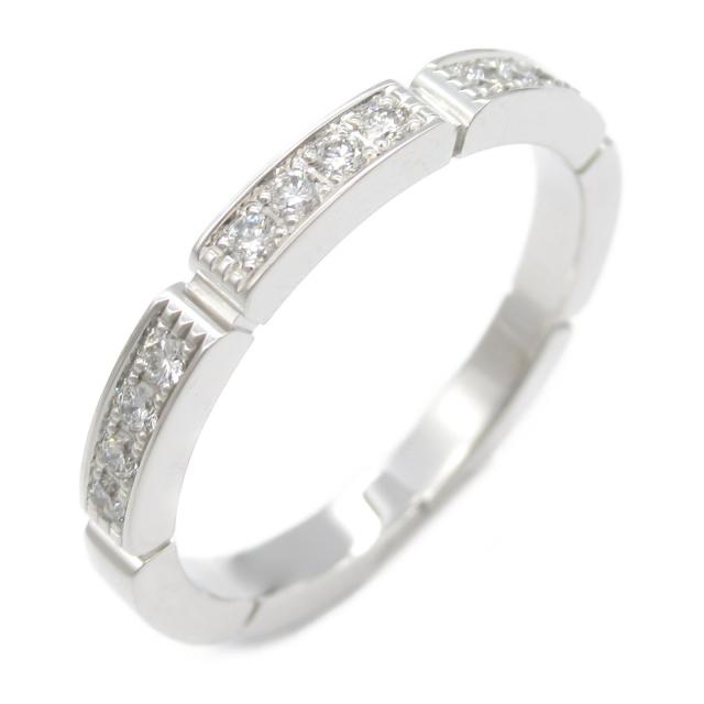 Cartier・アクセサリー・マイヨンパンテール ハーフダイヤリング リング 指輪 K18WG（ホワイトゴールド） ダイヤモンド クリア