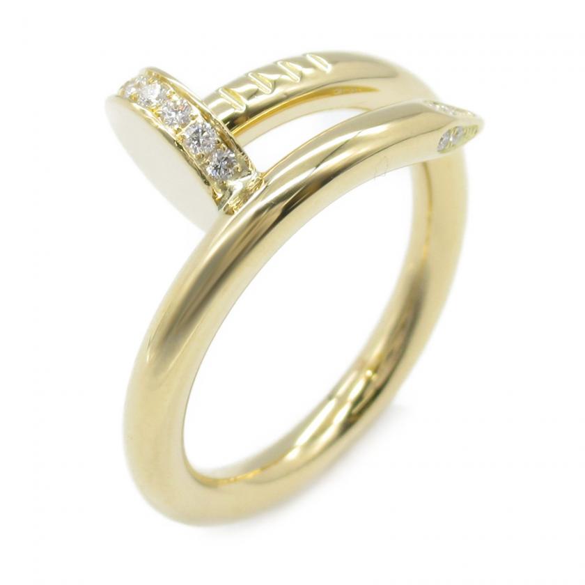 Cartier・アクセサリー・ジュストアンクルリング ダイヤモンド リング 指輪 K18（イエローゴールド） ダイヤモンド クリア