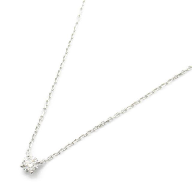 Cartier・アクセサリー・1895ソリテールネックレス ネックレス K18WG（ホワイトゴールド） ダイヤモンド クリア