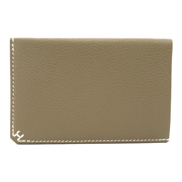 HERMES・財布・小物・Hセリエ カードケース エトゥープ カードケース レザー ヴォーエヴァーカラー ブラウン エトゥープ W刻印