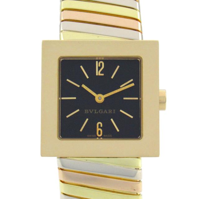 BVLGARI・時計・クアドラート トゥボカス レディース 腕時計 クオーツ K18（イエローゴールド） K18WG（ホワイトゴールド） /K18PG（ピンクゴールド） ブラック