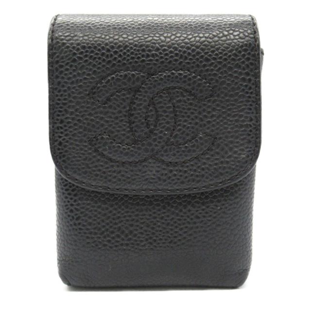 CHANEL・財布・小物・シガレットケース 小物 キャビアスキン(グレインドカーフ) ブラック ゴールド金具