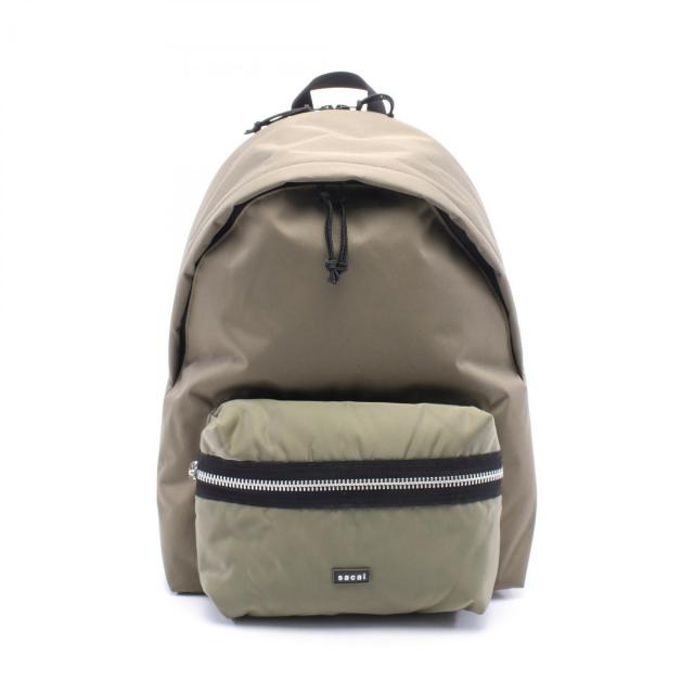 sacai・バッグ・Pocket Back Pack バックパック リュックサック カーキグリーン ブラック