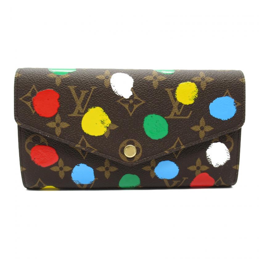 LOUIS VUITTON・財布・小物・LV×YK ポルトフォイユ・サラ NM 二つ折り長財布 二つ折り長財布 PVCコーティングキャンバス モノグラム ブラウン