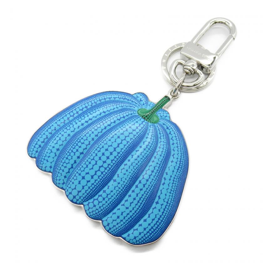 LOUIS VUITTON・財布・小物・LV×YK ポルト・クレ パンプキン キーホルダー キーホルダー レザー  ブルー