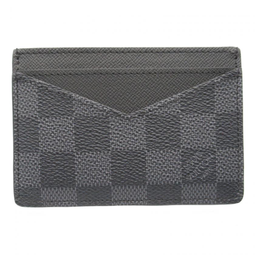 LOUIS VUITTON・財布・小物・ネオ・ポルトカルト カードケース カードケース PVCコーティングキャンバス ダミエ・グラフィット ブラック
