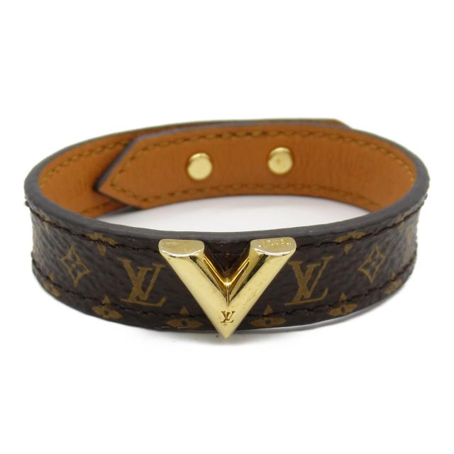 LOUIS VUITTON・アクセサリー・ブラスレ・エセンシャルV ブレスレット ブレスレット PVCコーティングキャンバス モノグラム ブラウン