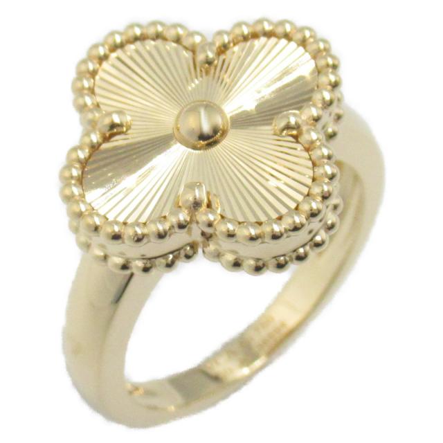Van Cleef & Arpels・アクセサリー・ヴィンテージアルハンブラ リング ギヨシェ リング 指輪 K18（イエローゴールド） ゴールド