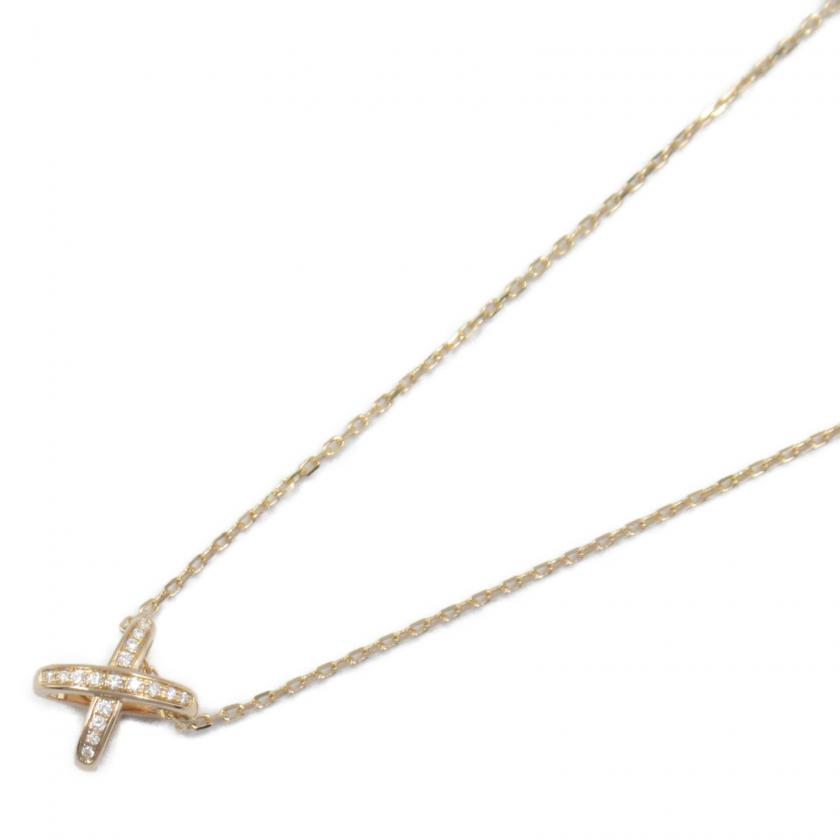 CHAUMET・アクセサリー・ジュ ドゥ リアン ペンダント ネックレス K18PG（ピンクゴールド） ダイヤモンド クリア
