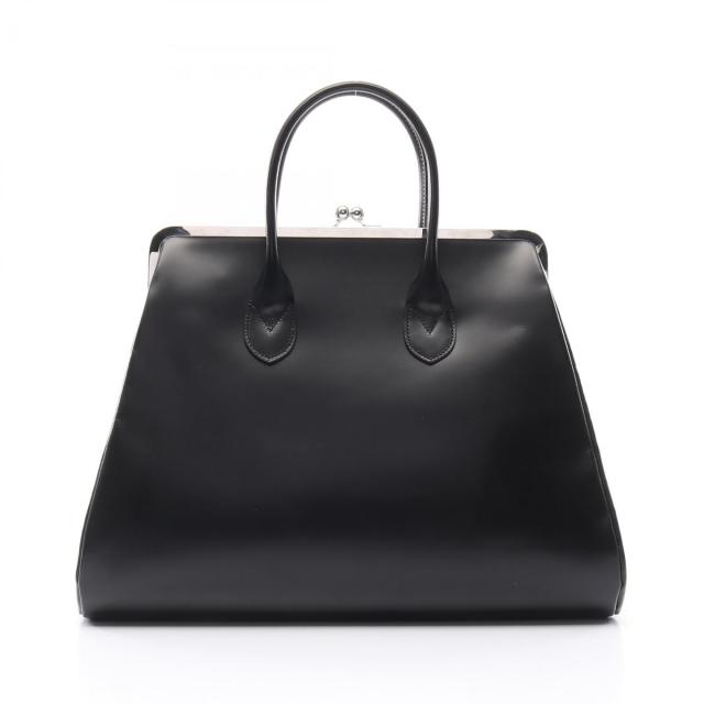 Comme des Garcons Comme des Garcons・バッグ・Kiss-lock Leather Tote Bag ハンドバッグ レザー ブラック がま口