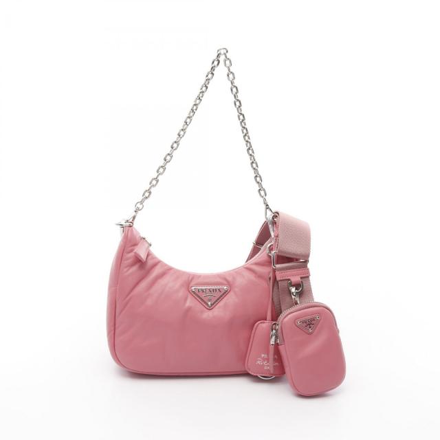 PRADA・バッグ・Re-Edition 2005 チェーンショルダーバッグ レザー ピンク
