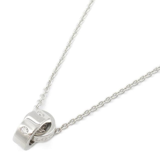 BVLGARI・アクセサリー・ブルガリブルガリネックレス 5PD ネックレス K18WG（ホワイトゴールド） ダイヤモンド クリア