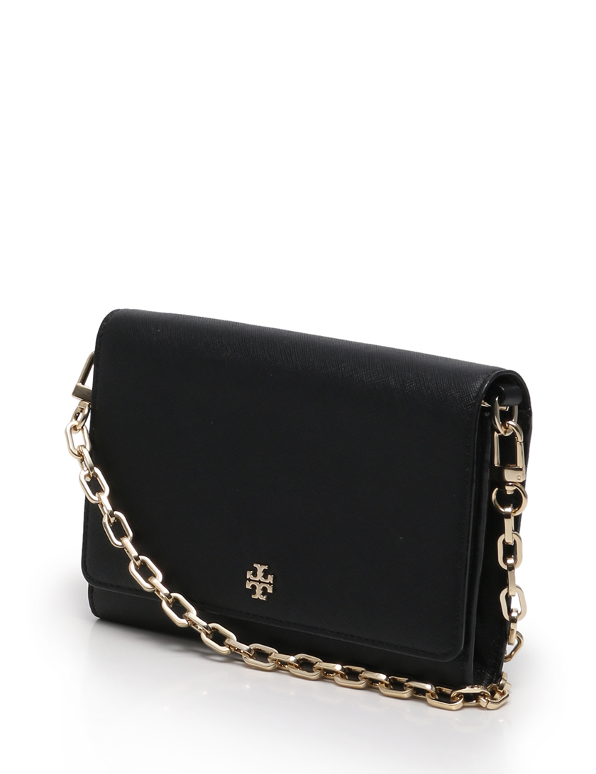 トリーバーチ(TORY BURCH)|ショルダーバッグ|ショルダーウォレット|チェーン|レザー||黒|ゴールド|ハイブランド・ブランド専門の中古通販サイト(156459)