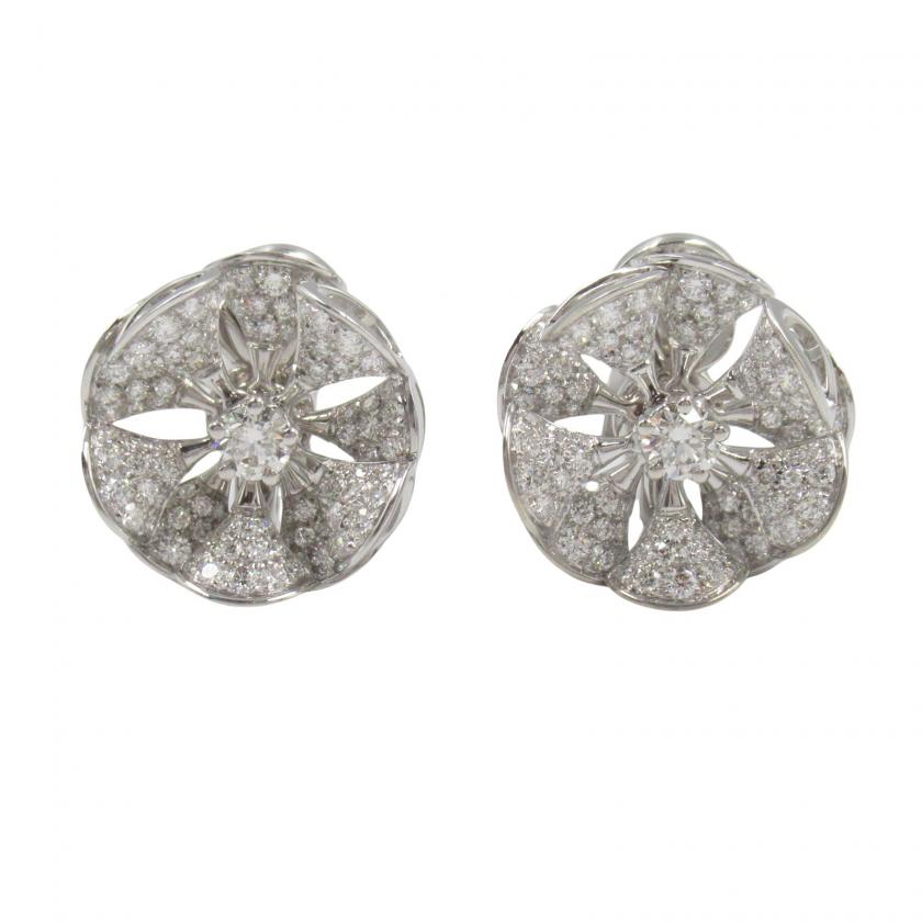 BVLGARI・アクセサリー・ディーヴァドリームピアス ダイヤ ピアス K18WG（ホワイトゴールド） ダイヤモンド クリア