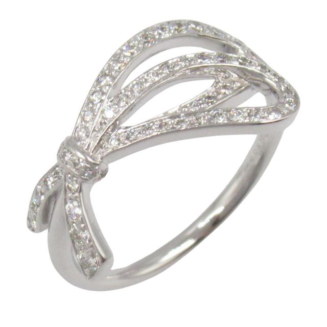 TIFFANY & Co.・アクセサリー・ボウリング ダイヤ リング リング 指輪 K18WG（ホワイトゴールド） ダイヤモンド クリア