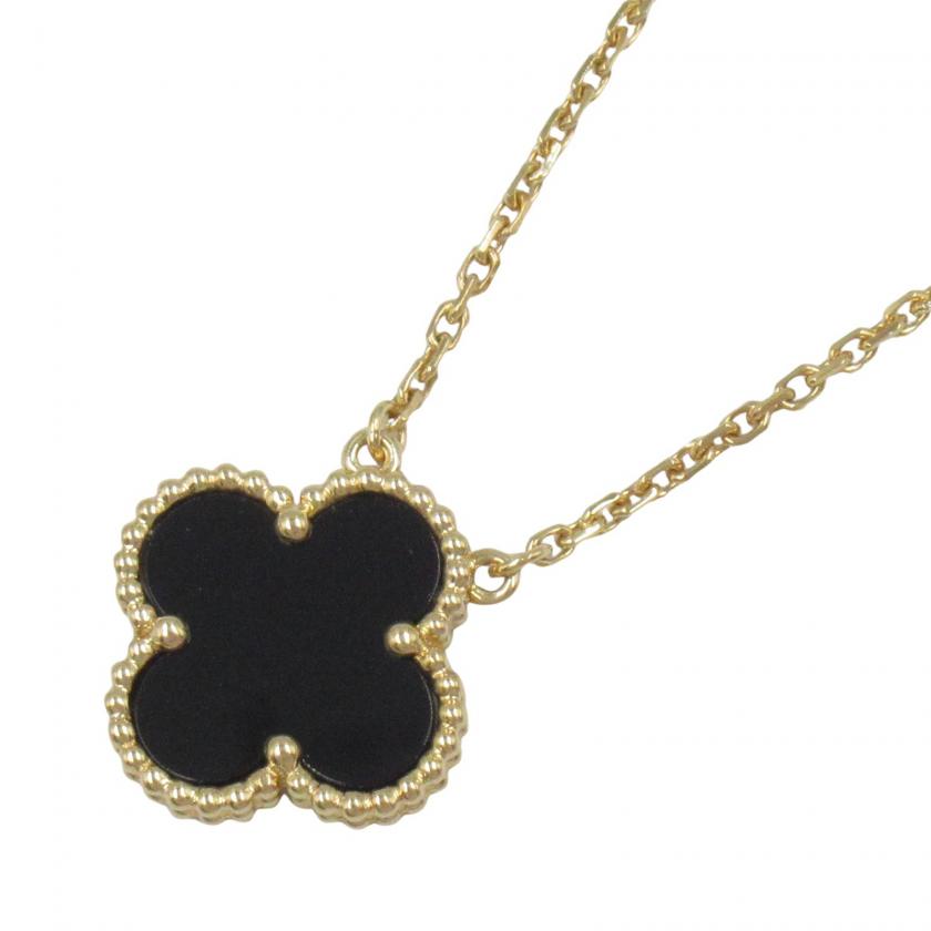 Van Cleef & Arpels・アクセサリー・ヴィンテージアルハンブラ ネックレス オニキス ネックレス K18（イエローゴールド） オニキス ブラック