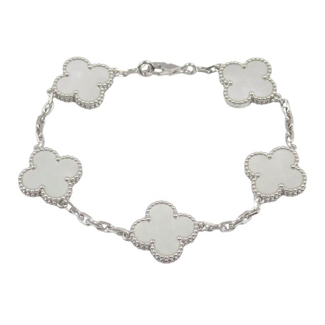 Van Cleef & Arpels・アクセサリー・ヴィンテージアルハンブラブレスレット マザーオブパール ブレスレット K18WG（ホワイトゴールド） マザーオブパール ホワイト
