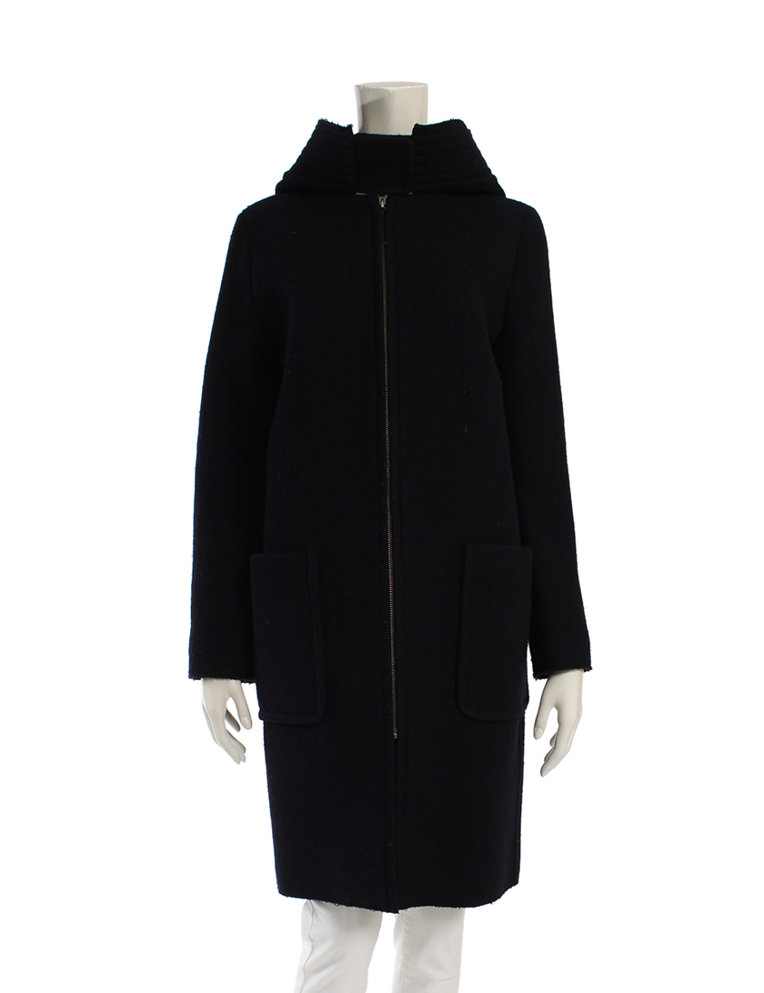 ルシェルブルー(LE CIEL BLEU)ロングコート|ジップアップ|ウール|ネイビー|ハイブランド・ブランド専門の中古通販サイト(159256)
