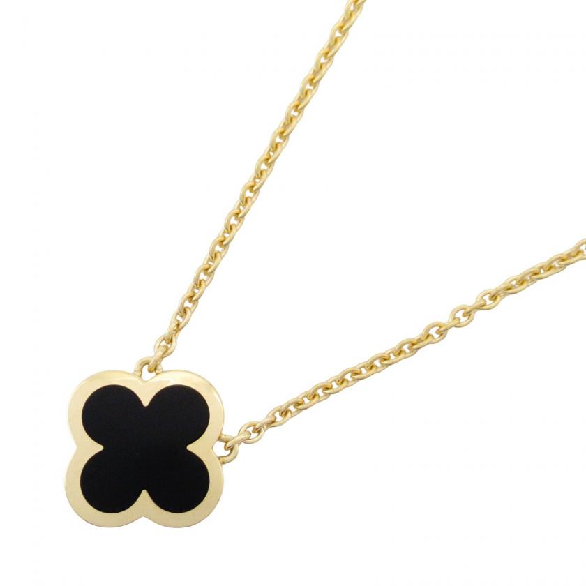 Van Cleef & Arpels・アクセサリー・ピュアアルハンブラ ネックレス オニキス ネックレス K18（イエローゴールド） オニキス ブラック