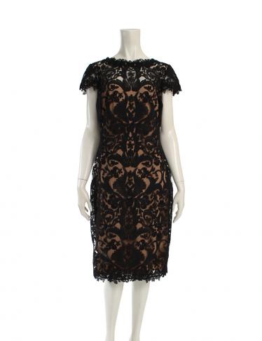タダシショージ Tadashi Shoji ワンピース レース レーヨン 黒 ベージュ ハイブランド ブランド専門の中古通販サイト