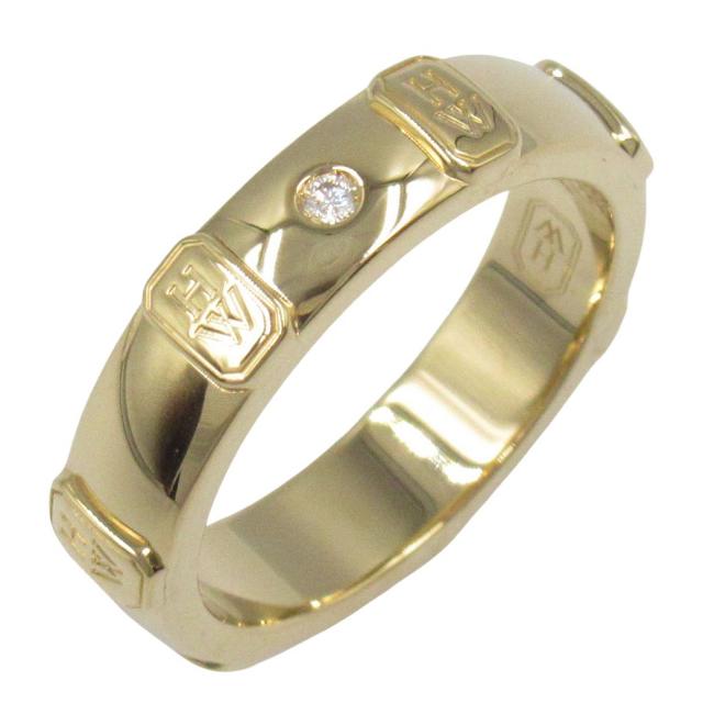 Harry Winston・アクセサリー・ロゴバンドリング 1PD リング 指輪 K18（イエローゴールド） ダイヤモンド クリア