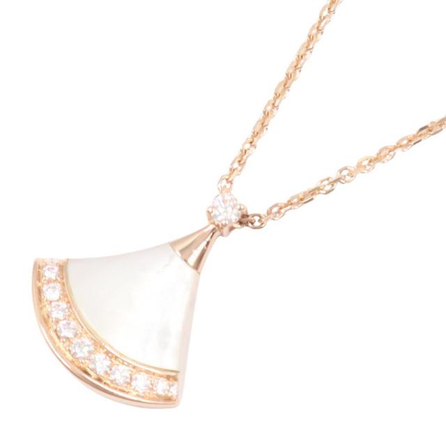 BVLGARI・アクセサリー・ディーヴァ ドリーム ネックレス マザーオブパール ダイヤ ネックレス K18PG（ピンクゴールド） ダイヤモンド マザーオブパール クリア ホワイト