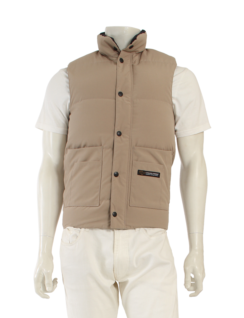 カナダグース Canada Goose Freestyle フリースタイル ダウンベスト ベージュ ハイブランド ブランド専門の中古通販サイト