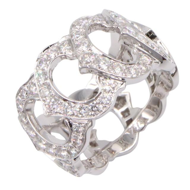 Cartier・アクセサリー・Cドゥカルティエ リング フルダイヤ リング 指輪 K18WG（ホワイトゴールド） ダイヤモンド クリア
