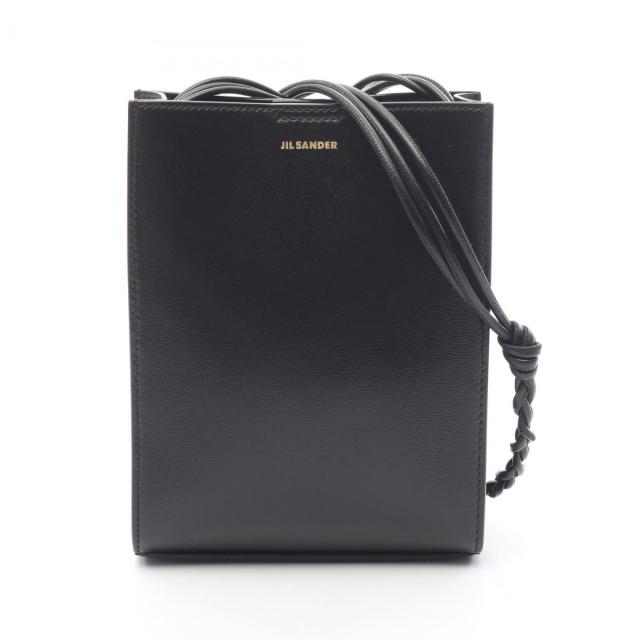 JIL SANDER・バッグ・TANGLE SMALL タングル スモール ショルダーバッグ レザー ブラック
