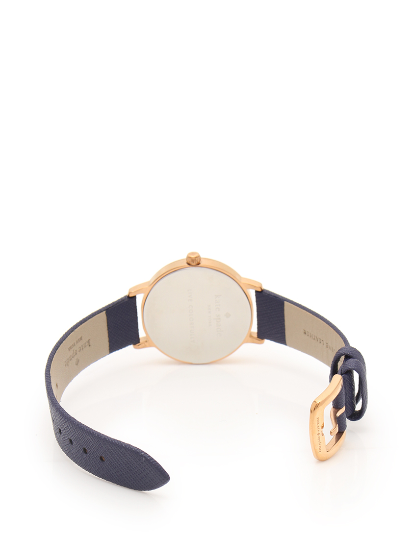 ケイトスペード(kate spade)メトロ|クオーツ|腕時計|レディース|ピンクゴールド|ネイビー|白|文字盤|ハイブランド・ブランド専門の中古通販サイト(162492)