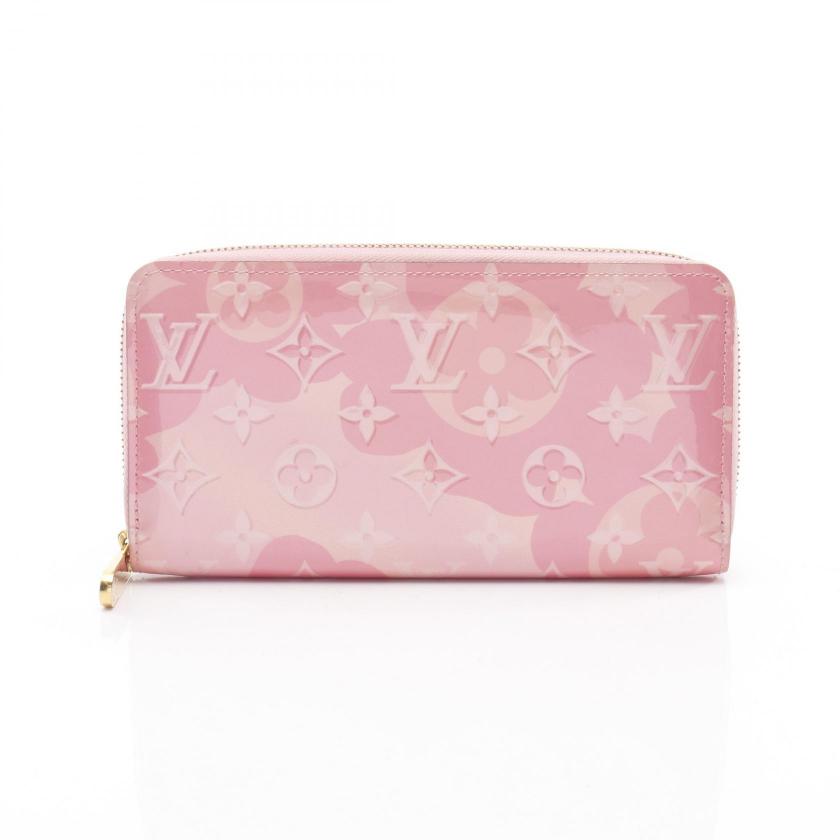 LOUIS VUITTON・財布・小物・ジッピーウォレット モノグラムヴェルニ ラウンドファスナー財布 エナメルレザー ピンク