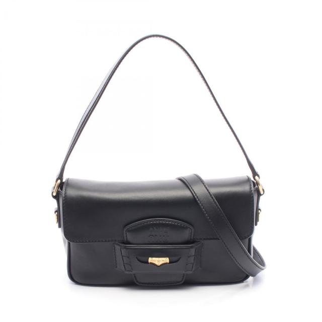 miu miu・バッグ・CRM FINE CALF ペニー ハンドバッグ レザー ブラック 2WAY