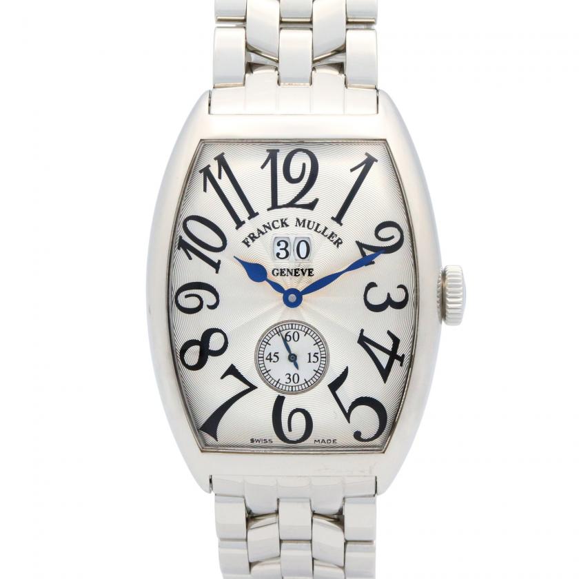 FRANCK MULLER・時計・トノーカーベックス メンズ 腕時計 自動巻き ステンレススチール クロコ革 シルバー
