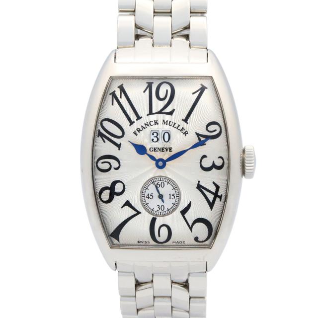 FRANCK MULLER・時計・トノーカーベックス メンズ 腕時計 自動巻き ステンレススチール クロコ革 シルバー