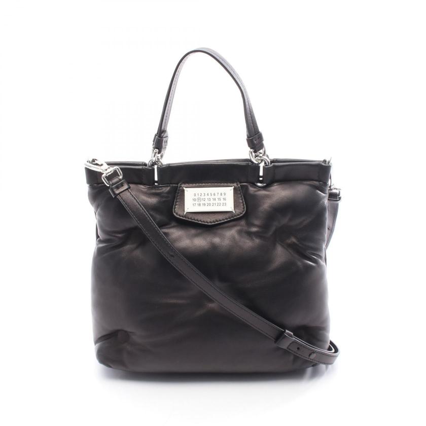 Maison Margiela 11・バッグ・GLAMSLAM SHOPPING SMALL グラム スラム ハンドバッグ レザー ブラック 2WAY