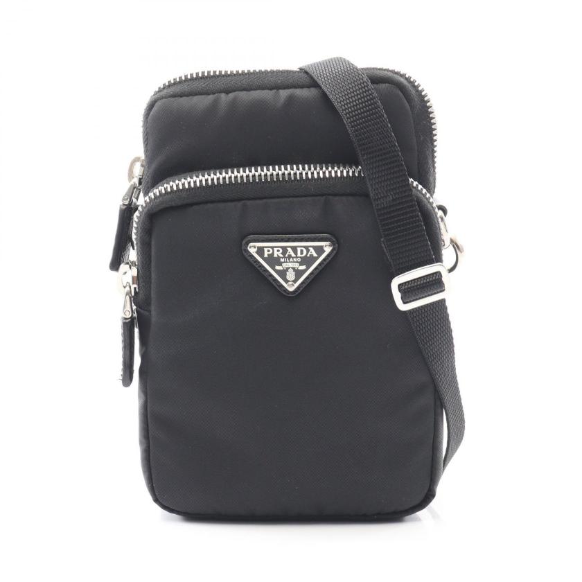 PRADA・バッグ・Re-Nylon フォンケース ショルダーバッグ ナイロン ブラック