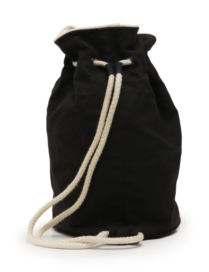 シャネル(CHANEL)|ショルダーバッグ|巾着|キャンバス|黒|白|ハイブランド・ブランド専門の中古通販サイト(170827)